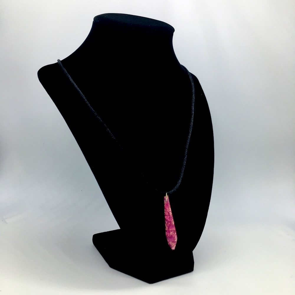Handmade Pink-Gold Pendulum - Picture 3 of 4